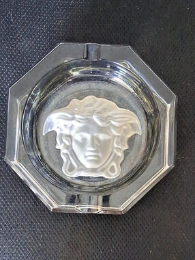 Rosenthal Versace Medusa ashtray Decor Clear Size One Size
